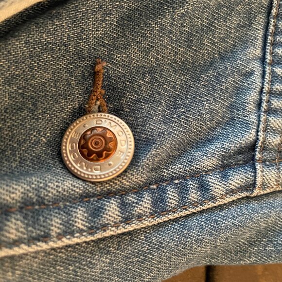 Vintage D'Mode 90s Classix Jean Overalls. Cotton Denim Dungarees Boyfriend Retro - Picture 6 of 16